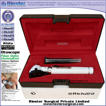 Richard-786857-11-21 Mini Otoscope Fiber Optic White with Cannula in Box Packed Professional fine Premium Quality Material for Medical Device Richard-786857-11-21 Mini Otoscope Fiber Optic White with Cannula in Box Packed Professional fine Premium Quality Material for Medical Device