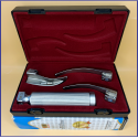 Laryngoscope Conventional Standard Macintosh 3 Blade 1-2-3 Set Child Handle Reusable Blades Premium Quality Plastics Box Blister Packing  Maroon Colour into Lapa Boxboard Box Packed