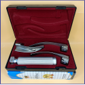 Laryngoscope Conventional Standard Macintosh 3 Blade 2-3-4 Set Adult Handle Reusable Blades Premium Quality Plastics Box Blister Packing Maroon Colour into Lapa Boxboard Box Packed