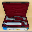 Laryngoscope Conventional Standard Macintosh 3 Blade 2-3-4 Set Adult Handle Reusable Blade Premium Quality Plastics Box Blister Packing Maroon Colours into Lapa Boxboard Box Packed