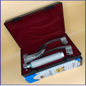 Laryngoscope Macintosh Fiber Optic 3 Blade 2-3-4 Set Adult Handle Premium Quality Reusable Blades Premium Quality Hard Box  Maroon Colour Blister Packing into Lapa Boxboard Box Packed
