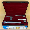 Laryngoscope Miller Fiber Optic 3 Blade 00-0-1 Set Child Handle Premium Quality Reusable Blades Premium Quality Hard Box Maroon Colour Blister Packing into Lapa Boxboard Box Packed