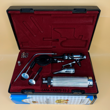 ENT Diagnostic Set Premium Quality For ENT Diagnostic Instrument Set Plastics Box Soft Blister Packing Maroon Colour into Lapa Boxboard Box Packed