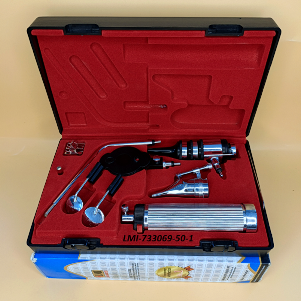 ENT Diagnostic Set Premium Quality For ENT Diagnostic Instrument Set Plastics Box Soft Blister Packing Red Colour into Lapa Boxboard Box Packed