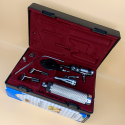 ENT Diagnostic Set Premium Quality For ENT Diagnostic Instrument Set Plastics Box Maroon Soft Blister Packing Colour into Lapa Boxboard Box Packed
