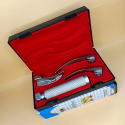 Laryngoscope Conventional Standard Macintosh 3 Blade 1-2-3 Set Child Handle Reusable Blades Premium Quality Plastics Box Blister Packing  Red Colour into Lapa Boxboard Box Packed