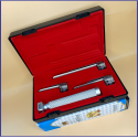 Laryngoscope Conventional Standard Miller 3 Blade 0-1-2 Set Child Handle Premium Quality Reusable Blades Premium Quality Plastics Box Red Colour Blister Packing  into Lapa Boxboard Box Packed