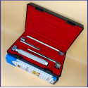 Laryngoscope Conventional Standard Miller 3 Blade 1-2-3 Set Child Handle Reusable Blades Premium Quality Plastics Box Red Colour Blister Packing  into Lapa Boxboard Box Packed