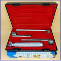 Laryngoscope Conventional Standard Miller 3 Blade 1-2-3 Set Child Handle Reusable Blades Premium Quality Plastics Box Red Colour Blister Packing  into Lapa Boxboard Box Packed
