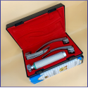 Laryngoscope integral Macintosh Fiber Optic 3 Blade 2-3-4 Set Adult Handle Premium Quality Reusable Blades Premium Quality Plastics Box Red Colour Blister Packing into Lapa Boxboard Box Packed