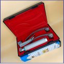 Laryngoscope integral Macintosh Fiber Optic 3 Blade 2-3-4 Set Adult Handle Reusable Blades Premium Quality Plastics Box Red Colour Blister Packing into Lapa Boxboard Box Packed
