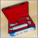  Laryngoscope Standard Macintosh Fiber Optic 3 Blade 1-2-3 Set Adult Handle Reusable Blades Stainless Steel Standard Quality Blades Premium Quality Plastics Box Red Colour Blister Packing into Lapa Boxboard Box Packed