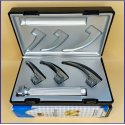 Laryngoscope Conventional Standard Macintosh 3 Blade 0-1-2 Set Child Handle Premium Quality Plastics Box Blister Packing Sliver Gary Colour into Lapa Boxboard Box Packed