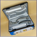 Laryngoscope Conventional Standard Macintosh 3 Blade 1-2-3 Set Adult Handle Premium Quality Plastics Box Blister Packing Sliver Gary Colour into Lapa Boxboard Box Packed