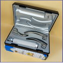 Laryngoscope Conventional Standard Macintosh 3 Blade 1-2-3 Set Adult Handle Premium Quality Plastics Box Blister Packing Sliver Gary Colour into Lapa Boxboard Box Packed