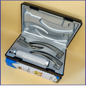 Laryngoscope Conventional Standard Macintosh 3 Blade 2-3-4 Set Adult Handle Premium Quality Plastics Box Blister Packing Sliver Gary Colour into Lapa Boxboard Box Packed