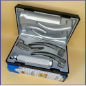 Laryngoscope Conventional Standard Macintosh 3 Blade 2-3-4 Set Adult Handle Premium Quality Plastics Box Blister Packing Sliver Gary Colour into Lapa Boxboard Box Packed