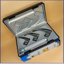 Laryngoscope Macintosh Fiber Optic 3 Blade 0-1-2 Set Child Handle Premium Quality Reusable Blades Premium Quality Plastics Box Blister Packing Sliver Gary Colour into Lapa Boxboard Box Packed