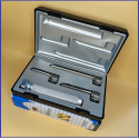 Laryngoscope Conventional Standard Miller 3 Blade 0-1-2 Set Child Handle Premium Quality Reusable Blades Premium Quality Plastics Box Blister Packing Sliver Gary Colour into Lapa Boxboard Box Packed