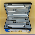 Laryngoscope Conventional Standard Miller 3 Blade 0-1-2 Set Child Handle Premium Quality Reusable Blades Premium Quality Plastics Box Blister Packing Sliver Gary Colour into Lapa Boxboard Box Packed