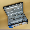 Laryngoscope Conventional Standard Miller 3 Blade 0-1-2 Set Child Handle Premium Quality Reusable Blades Premium Quality Plastics Box Blister Packing Sliver Gary Colour into Lapa Boxboard Box Packed