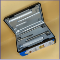 Laryngoscope Conventional Standard Miller 3 Blade 1-2-3 Set Child Handle Premium Quality Plastics Box Blister Packing Sliver Gary Colour into Lapa Boxboard Box Packed