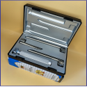 Laryngoscope Conventional Standard Miller 3 Blade 1-2-3 Set Child Handle Premium Quality Plastics Box Blister Packing Sliver Gary Colour into Lapa Boxboard Box Packed