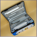 Laryngoscope Conventional Standard Miller 3 Blade 1-2-3 Set Adult Handle Premium Quality Plastics Box Blister Packing Sliver Gary Colour into Lapa Boxboard Box Packed