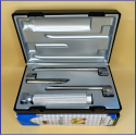 Laryngoscope Conventional Standard Miller 3 Blade 1-2-3 Set Adult Handle Premium Quality Plastics Box Blister Packing Sliver Gary Colour into Lapa Boxboard Box Packed