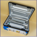 Laryngoscope Miller Fiber Optic 3 Blade 2-3-4  Set Adult Handle Premium Quality Reusable Blades Premium Quality Plastics Box Blister Packing Sliver Gary Colour into Lapa Boxboard Box Packed