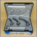 Laryngoscope integral Macintosh Fiber Optic 3 Blade 0-1-2 Set Child Handle Premium Quality Reusable Blades Premium Quality Plastics Box Blister Packing Sliver Gary Colour into Lapa Boxboard Box Packed