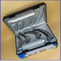 Laryngoscope integral Macintosh Fiber Optic 4 Blade 0-1-2-3 Set Adult Handle Premium Quality Reusable Blades Premium Quality Plastics Box Blister Packing Sliver Gary Colour into Lapa Boxboard Box Packed