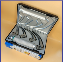 Laryngoscope Standard Macintosh Fiber Optic 4 Blade 0-1-2-3 Set Adult Handle Reusable Blades Stainless Steel Standard Quality, Premium Quality Plastics Box Blister Packing Sliver Gary Colour into Lapa Boxboard Box Packed