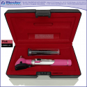 Mini Otoscope Fiber Optic Pink