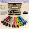  Otoscope Fiber Optic Black with Cannula in Box Packed