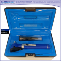 Mini Otoscope Fiber Optic Blue with Disposable Cannulas in Box Packed