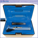 Otoscope Fiber Optic Light Blue with Disposable Cannulas in Box Packed