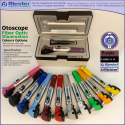 Mini Otoscope Fiber Optic Purple with Disposable Cannulas in Box Packed