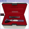 Mini Otoscope Fiber Optic Purple with Disposable Cannulas in Box Packed