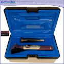 Mini Otoscope Fiber Optic Purple with Disposable Cannulas in Box Packed