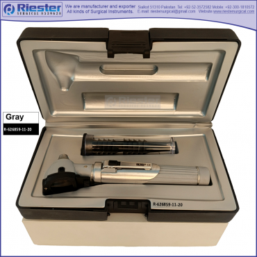 Mini Otoscope Fiber Optic Gray
