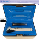 Mini Otoscope Fiber Optic White  with Disposable Cannulas