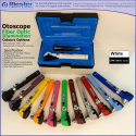 Mini Otoscope Fiber Optic White  with Disposable Cannulas